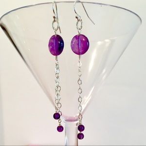 Purple Haze Earrings - Amethyst Gemstone Earrings
